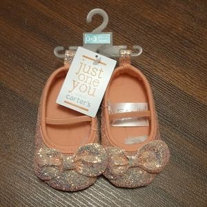 Baby girl glitter ballet flats